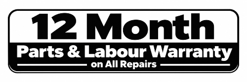 12 Month Parts and Labour Warranty on All Repairs